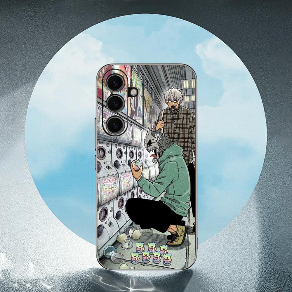 Kaiju No 8 japan hot anime Phone Case For Samsung Galaxy S25 S24 S23 S22 S21 S20 Plus Ultra Note20 Soft Black