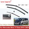 För Mercedes Benz Vito Viano V-klass W447 2014~2023 Fram Bak Torkarblad Set Borstar Fönster Vindruta Vindruta Tillbehör