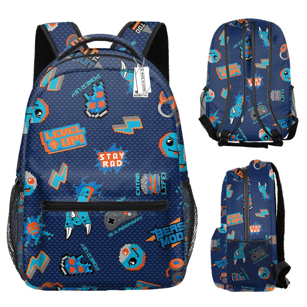 Sac à dos étudiant Roblox Sac à dos imprimé Roblox Sac à dos Mon Monde Sac à dos dessin animé anime pour enfants