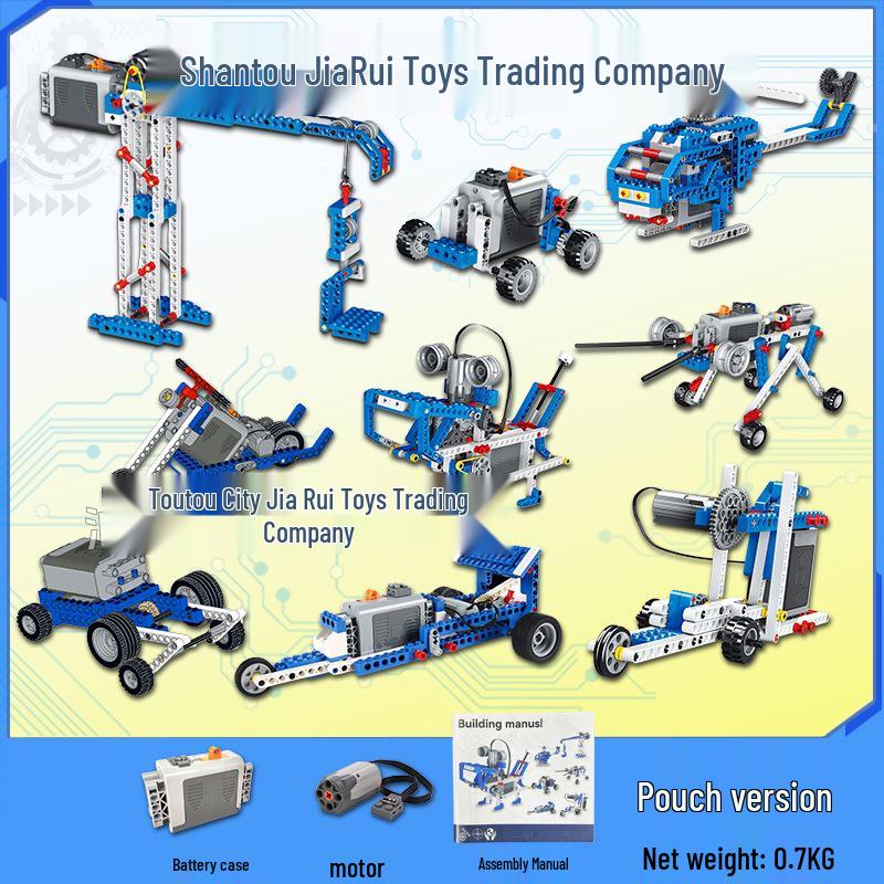 Englischkompatibler Wissenschafts- & Bildungs-Roboter-Bausatz zum Programmieren für Kinder, passt zu LEGO 9686.