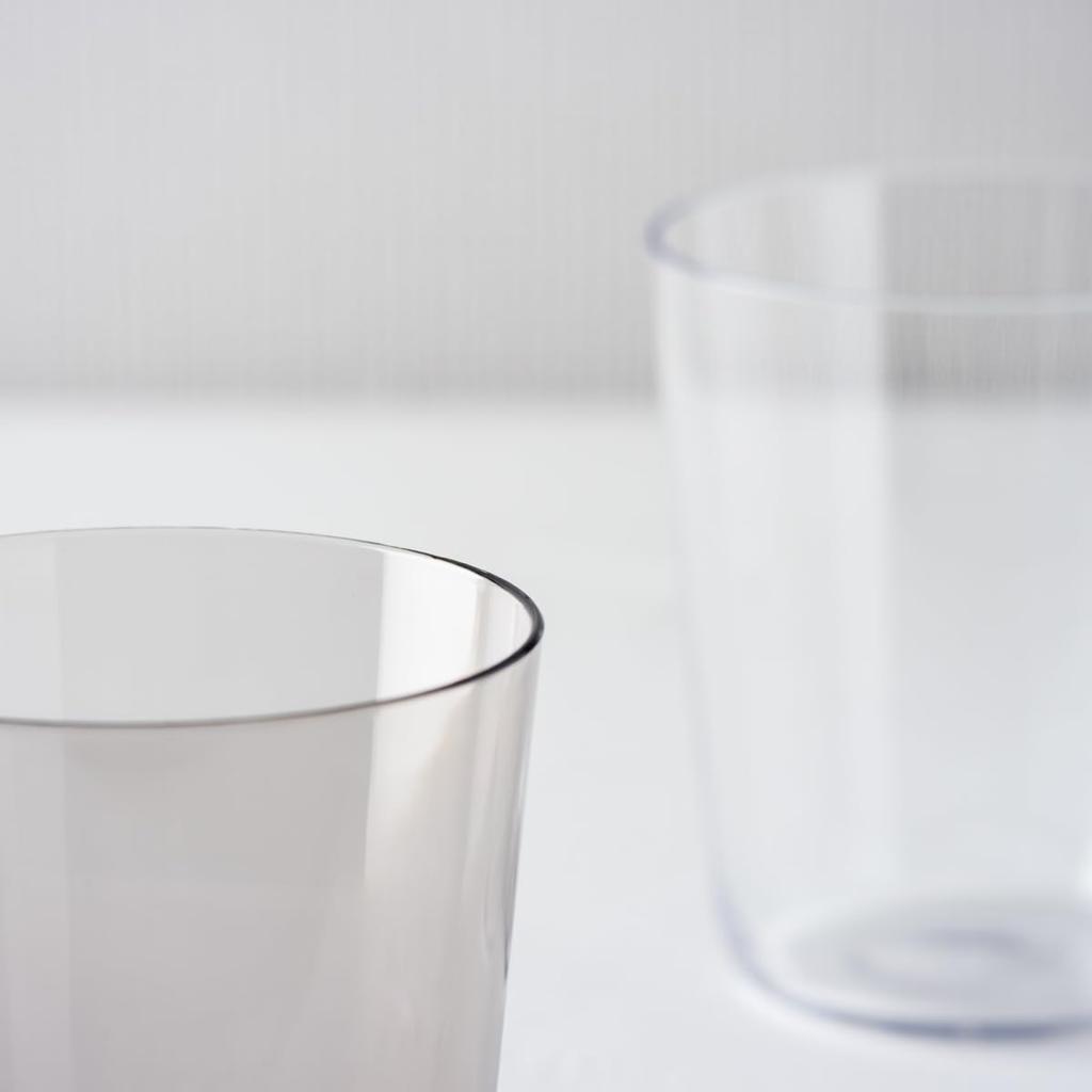 Aboard Homeware Simple Unbreakable Cup, 320ml, Pure Clear Tritan Plastic Glass, Stylish Design, Stackable, Dishwasher Safe, BPA-Free, Perfect for