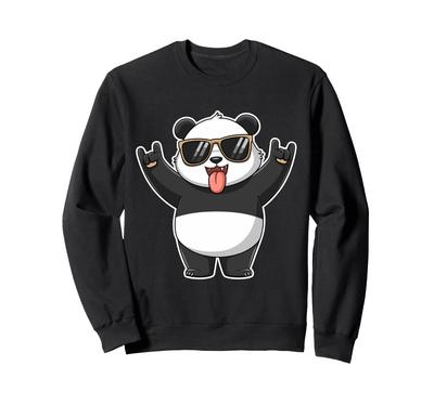 Panda Lock On Sunglasses Tongue Out Trainer