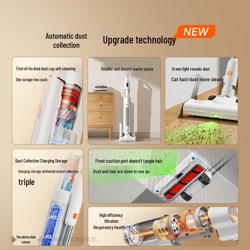 Uwant Big Orange Pro Self-Emptying Cordless Stick Vacuum