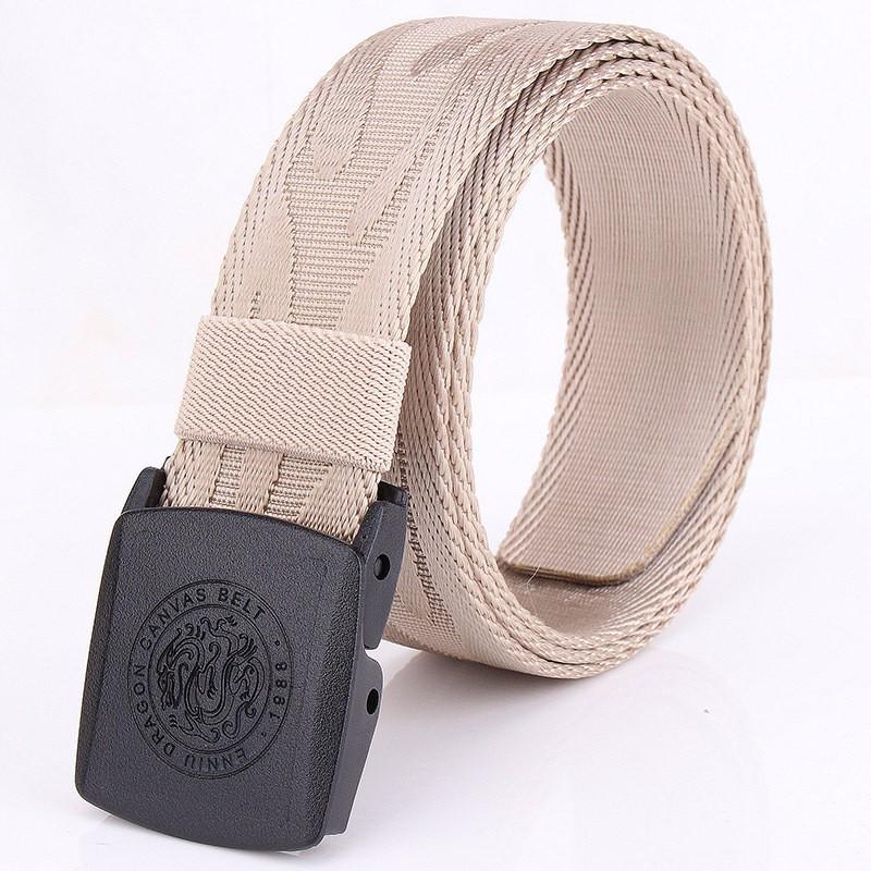 TUSHI Nylon Jacquard Dragon Pattern Canvas Belt Men s Figure Young Students pants 120cm хаки