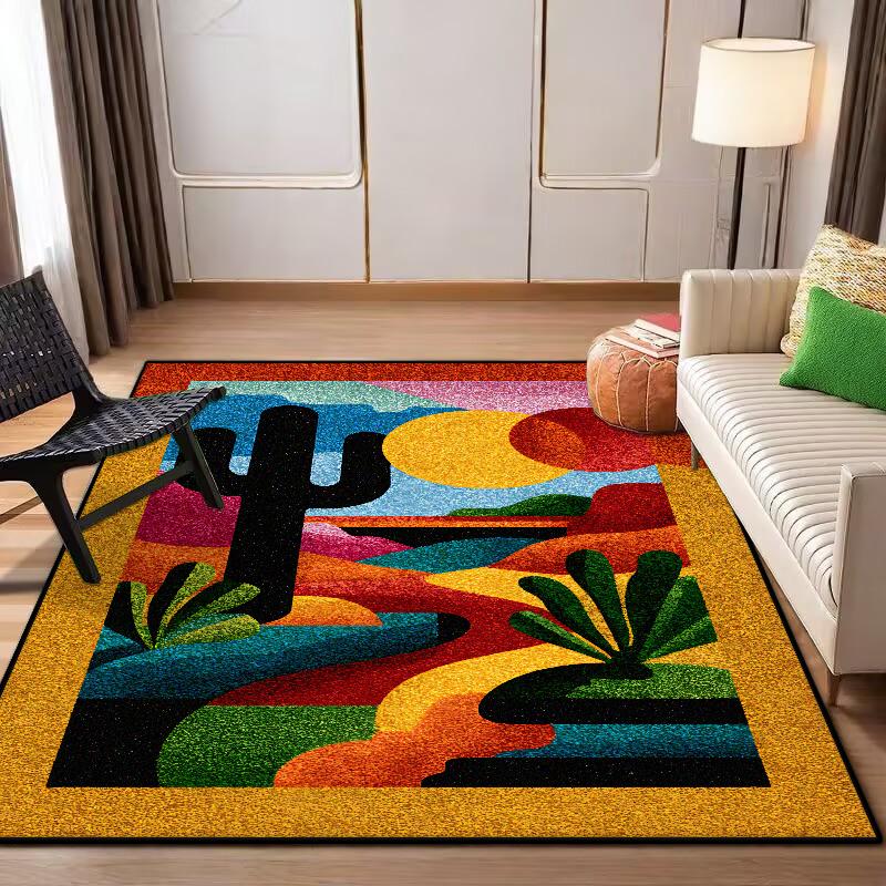 Nordic Abstract CARPET Customizable LIVE ROOM Luxury Home Decoration Bedroom Rugs Washable Antiskid Lounge Floor Mats Bedside