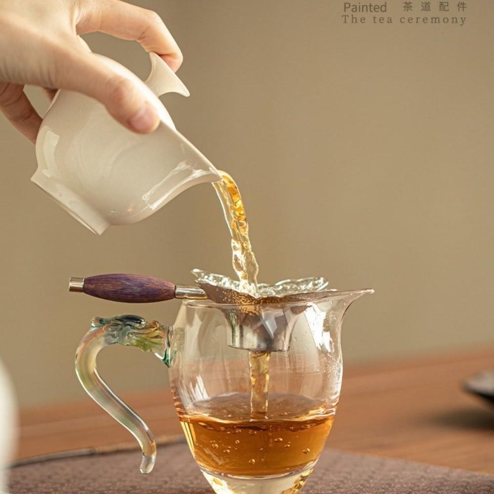 Mesh Filter Sieve Tea Drain Vintage Zinc Zinc Alloy Tea Infuser Butterfly Tea Filter Kitchen Accessories