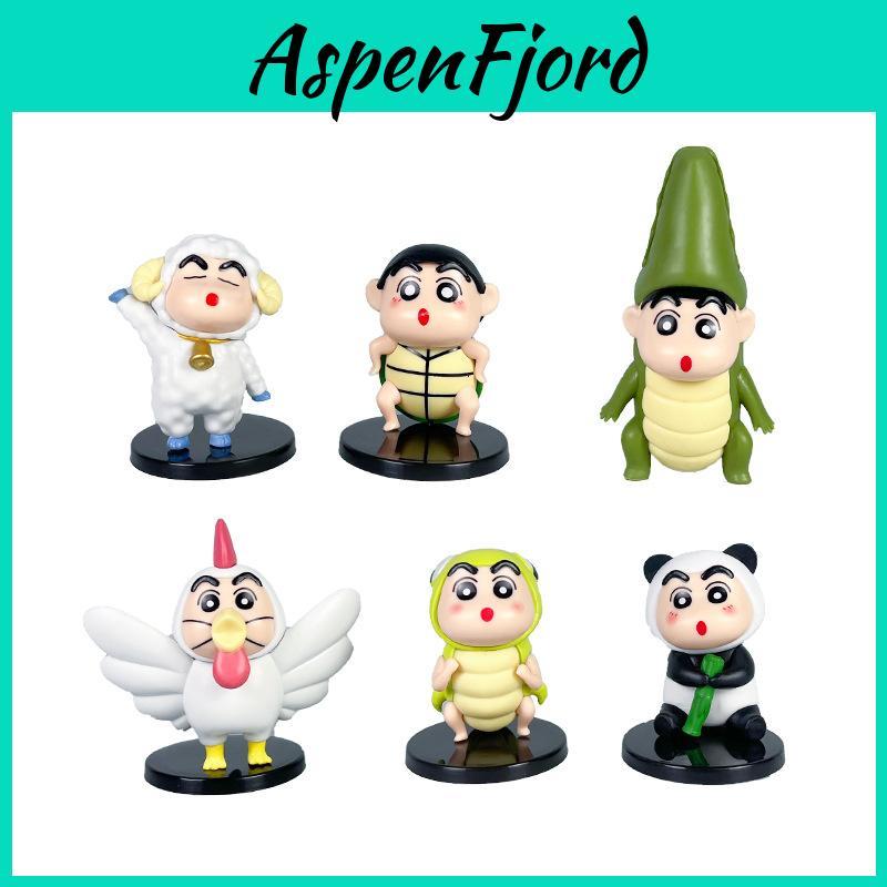 Crayon Shinchan Pvc Figurine With Cosplay Animals For Collection And Display