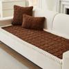 Thick and Soft Plush Sofa Slipcover Straight Sofa Cushion Fabric Mat Cushion Towel in Autumn and Winter Seat Couch Mat Living Room Home Decoration