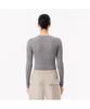 LACOSTE Women'S Slim Fit Rib Knit Crew Neck Sweater Af2576-54N Cca