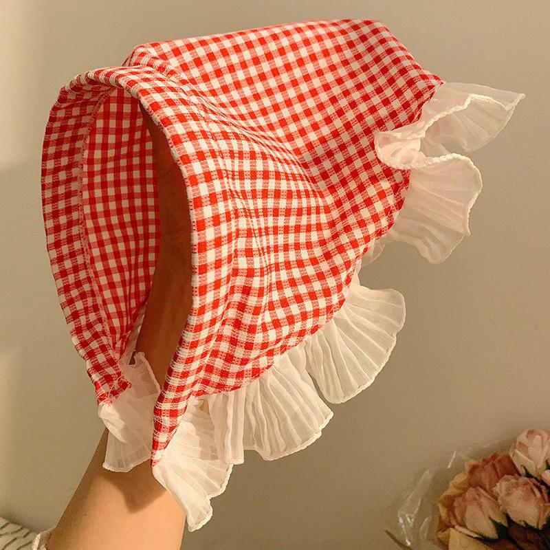 Vintage Dreieck Spitze Haarschal Für Damen Mädchen Frühling Sommer Haarband Süßes Kopftuch Elegante Trend Haaraccessoires Geschenke