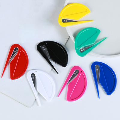 2Pcs/Set Letter Opener Plastic Mini Portable Multi-functional Pointy Tip Safe Sharp Efficient Mail Envelope Opener Cutter Home Office Supplies ADM