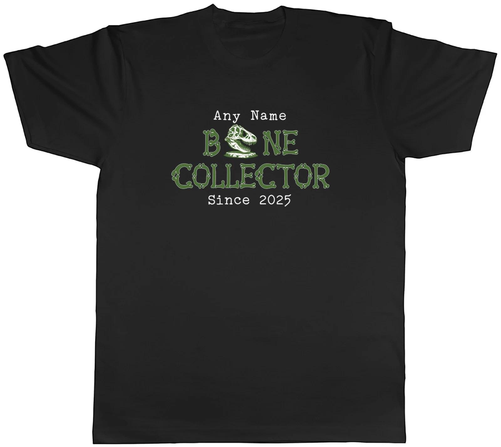 Personalised Bone Collector Fossils Dinosaurs Mens T-Shirt Tee Gift Top S