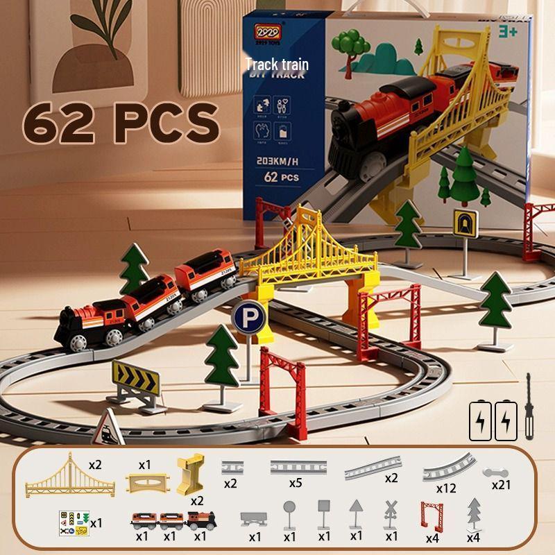Free Shipping Assembled Fuxing Hao High-Speed Electric Train Set for Toddlers