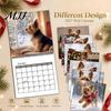 Dekorative Wandkunst Kalender Yorkshire Terrier 2027 Kalender, Hundethema 12 Monate mit Tierdekor Niedliche Yorkie Fotos, Spiralbindung Hängeplaner