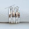 Handmade Sterling Silver Spinner Ring: Meditation Fidget Ring