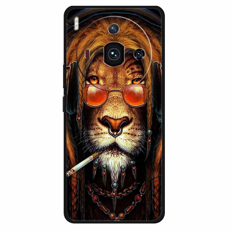 Für Nubia Z50S Pro Hülle Mode Schutz Silikon Bemaltes TPU Hülle für ZTE Nubia Z50S Pro 5G Cover NX713J Süß Weich Löwen