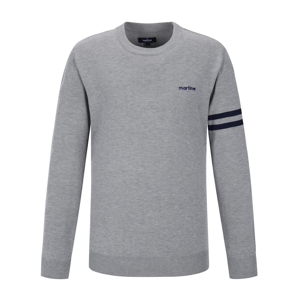 MARTINE GOLF Intasha Stripe Round Knit_Charcoal (Men)