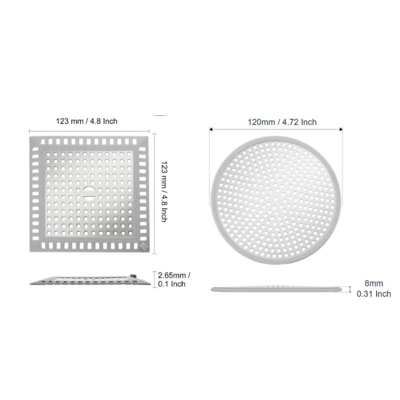 Shower Strainer Rustproof Metal Drain Cover Heavy Gauge Metal Shower Strainer Simple Installs for Hair & Debris Control