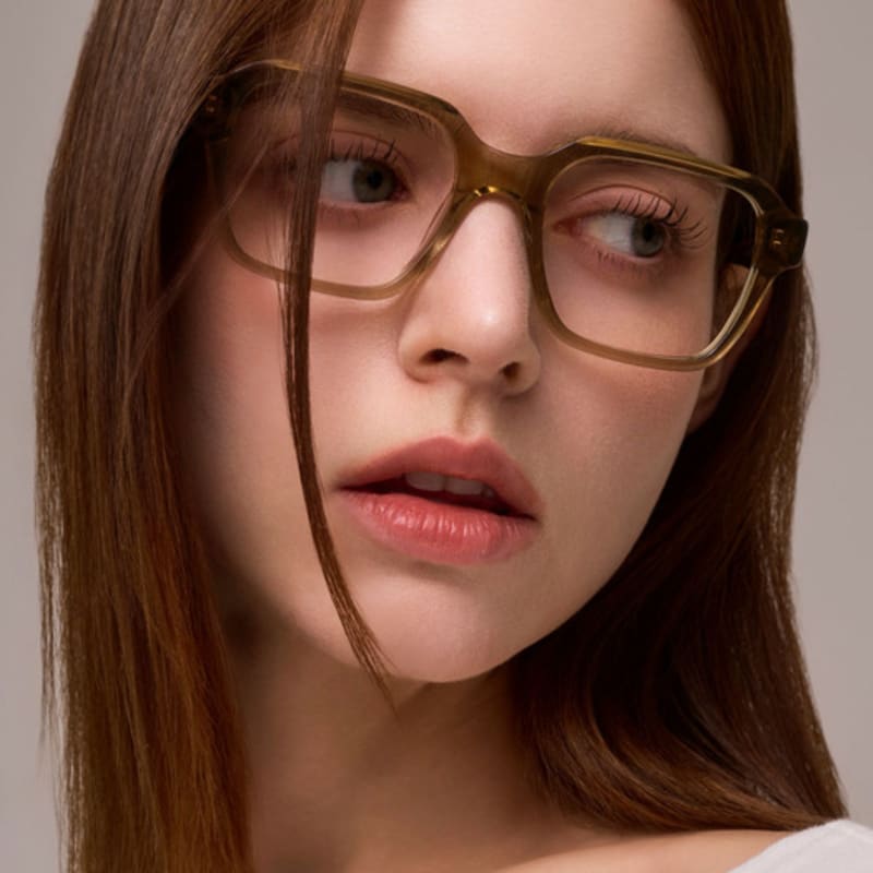 

Custom Delight Acetate Unisex Horn-Rimmed COCO Olive free