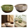 Ceramic Matcha Bowl Handcrafted with Pouring Spout 500ml Handmade Green Tea Cup for Friends Ceremony Family Tea Lovers Best Gift