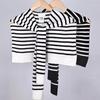 Striped Knitted Shawl Thin Warm Shoulder Wrap Trendy Shoulder Protection Scarf  Korean Style