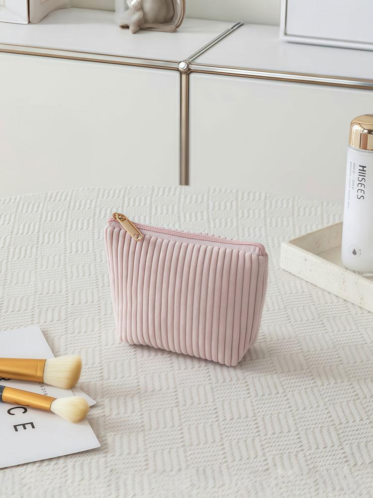 

1PC Autumn and Winter new makeup bag, travel single-sided fleece mouth red envelope, large-capacity portable toiletry bag