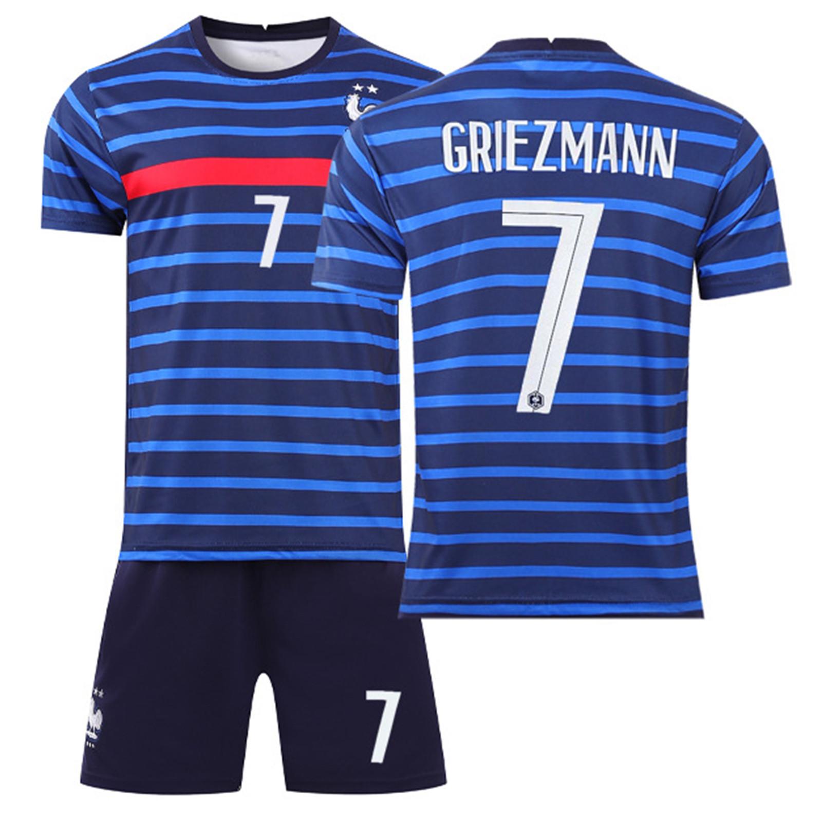 

21/22 французские домашние трикотажные изделия, детская футбольная форма, комплект тренировочного костюма 20