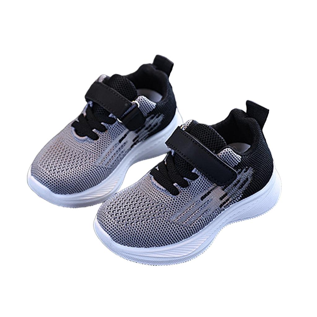 Unisex Kids Running Shoes with Color Block Knit Upper for Spring and Fall