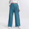 2025 Europese en Amerikaanse Dames Hoge Taille Wijde Pijp Elegante Casual Broek