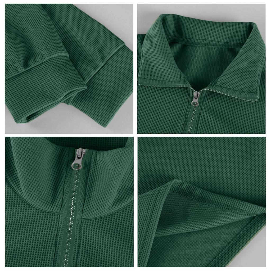 Men's Vintage Long,Sleeve Top | Zip,Up Stand Collar Stylish Casual Shirt For Daily & Outing Wear