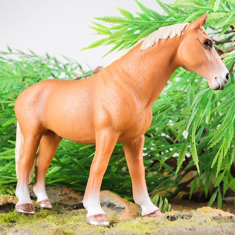 Cross-border Prairie Horse Desktop Ornament: Black & White North American Feral Horse Model