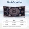 Starlit Mandala Theme Quick Dry Beach Towel Custom Name Text Print Large Sand Resistant Towel Beach Vacation