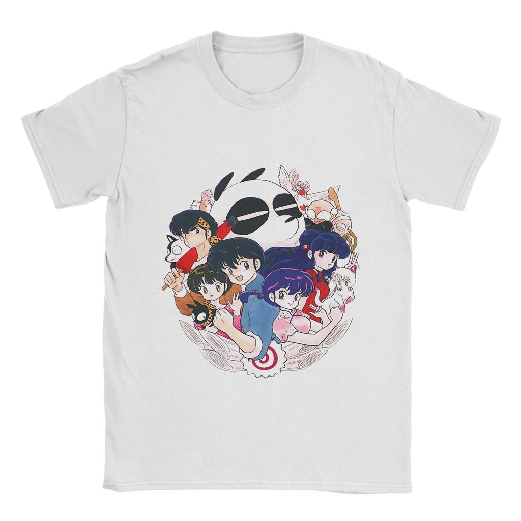 Novelty Ranmas 1/2 Panda T-Shirt Men Crewneck 100% Cotton T Shirt Short Sleeve Tees Gift Idea Clothes