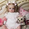 60cm Bambola Realistica di Simulazione Bambino Rinato Tutti Carina Fatta a Mano Capelli Impiantati Bambole Reborn per Bambini Giocattolo di Accompagnamento Regalo di Matrimonio