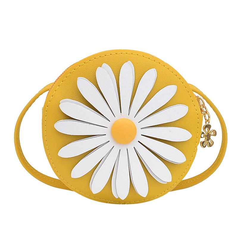 Daisy Little Shoulder Bag Round Zipper Design For Childrens Bag Crossbody