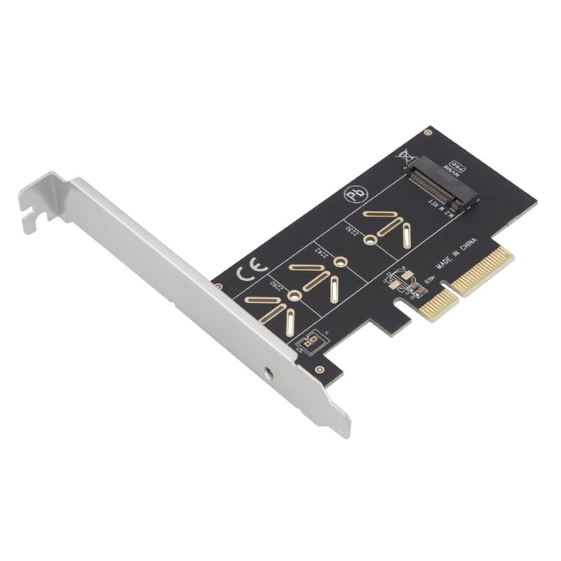NVMe M Key PCIe Converter Card For Drive Installation Easy Tool Less and Heat Dissipation Compatibles Multiple Systems