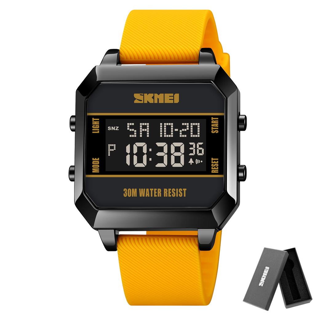 SKMEI 1848 Clock reloj hombre Digital movement Wristwatch For Mens Sport Watches 3Bar Waterproof LED Light Electronic Countdown
