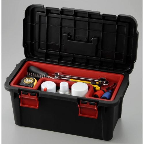 JEJ Astage Storage Box, Made in Japan, Tool Box, Outdoor Storage, Camping, Small Item Storage, Black, ST490, Disaster Preparedness, 49cm Wide x 25.5cm