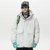 % down new national standard white duck down jacket men and women winter loose pie overcome thickened hooded jacket men