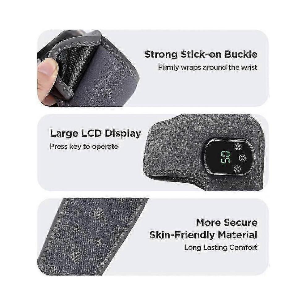 2X Emsense Foot Massager Wireless Portable Triple Method 3 Vibration Mode Heated Ankle Wrap for Home Office Travel