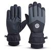 Waterproof Touch Screen Winter Fleece Riding Gloves PU Leather Ski Gloves Snow Gloves