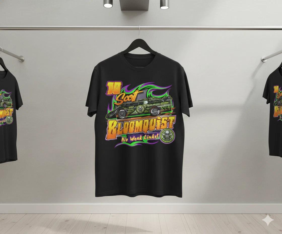 Unisex Adult Casual Graphic Bloomquist Racing Scott No Weak Links D... XXXXL