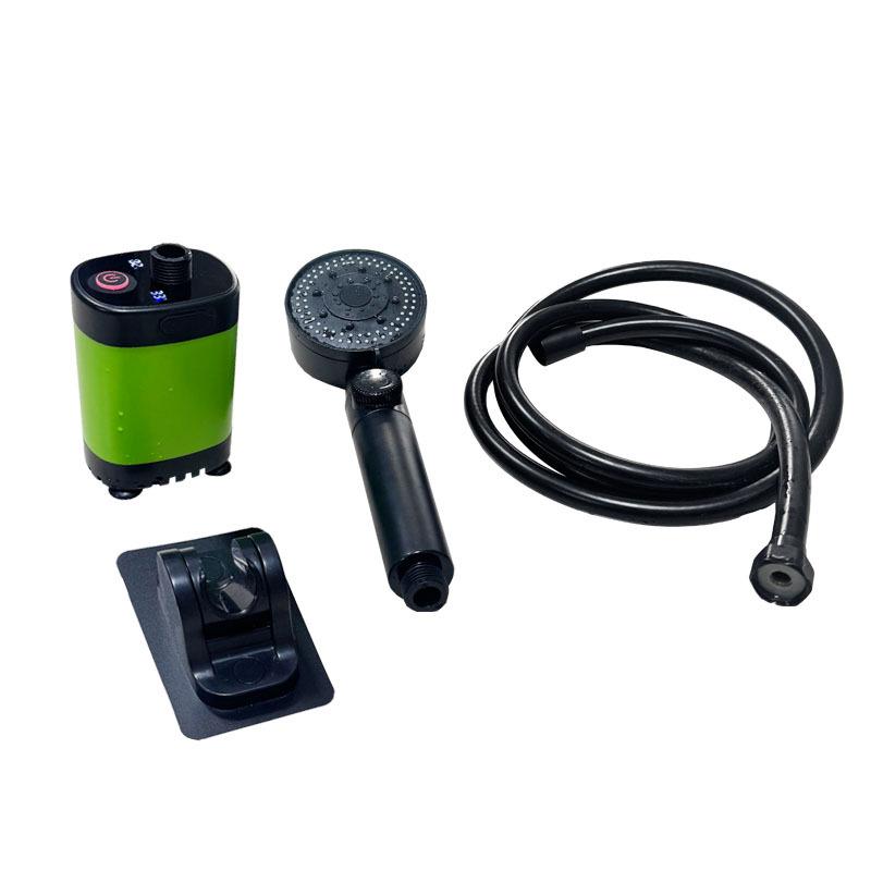 

Rechargeable Electric Self-Priming Portable Shower Head for Outdoor, Dorm, and Home Use Brushed Motor 9000mAh