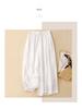 Women's Casual Wide-Leg Elastic Waist Pants - Cotton Linen Double Layer 