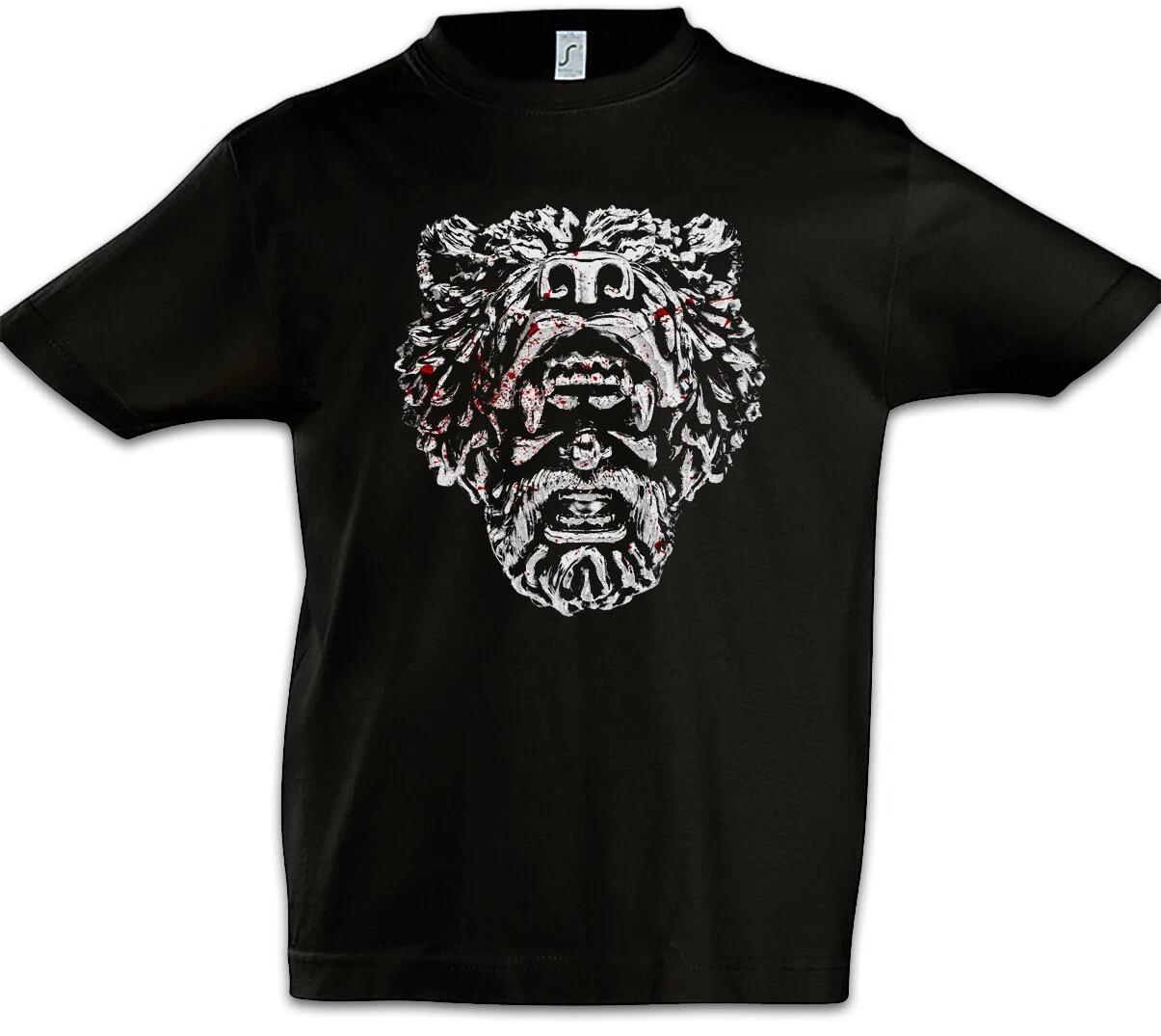Viking Bear Head Kids Boys kids boys T-Shirt Vikings Fun Valhalla Odin Viking Bear 140