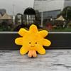 Cute Sun Flower Plush Toy Keychains Smile Yellow Pendant Bag Accessories Keyring Bag Key Chain