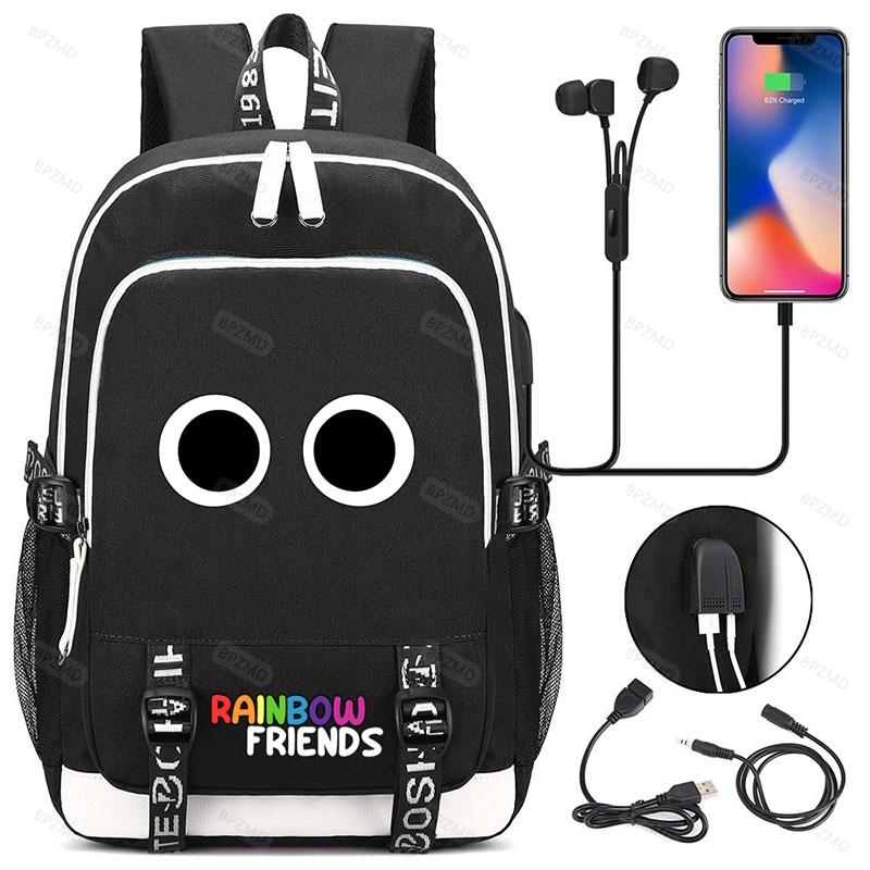 

Игровой рюкзак для мальчиков и девочек, студенческий школьный рюкзак, USB-зарядная сумка для ноутбука, повседневный дорожный рюкзак