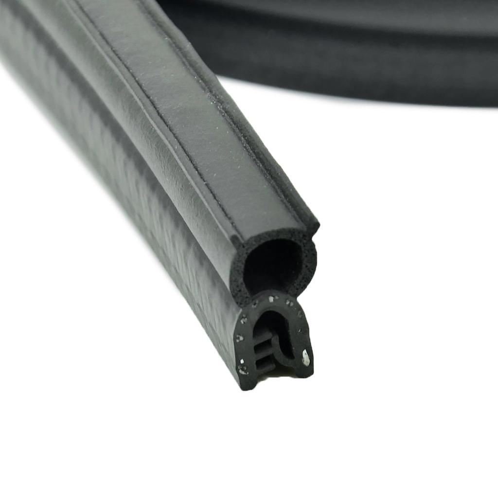 DQ-PP 60m Kantenschutzprofil UKT-32 9x22mm Mehrzweck - Autodichtung Fassungsprofil Kederband U-Profil Stahleinlage