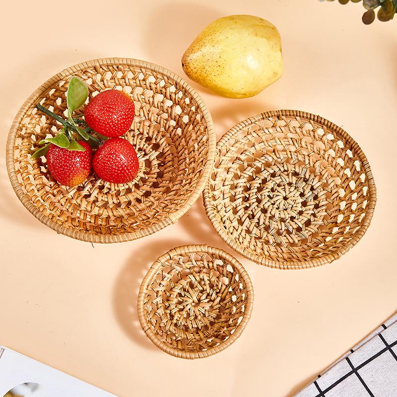 Vietnam Autumn Woven Storage Basket: Tea Strainer, Fruit Tray, Snack Basket for Dried Fruit.