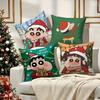 Vánoční dobrodružství Crayon Shin-chan: Překvapivý Vánoční Povlak na Polštář k vylepšení pocitu domácí atmosféry